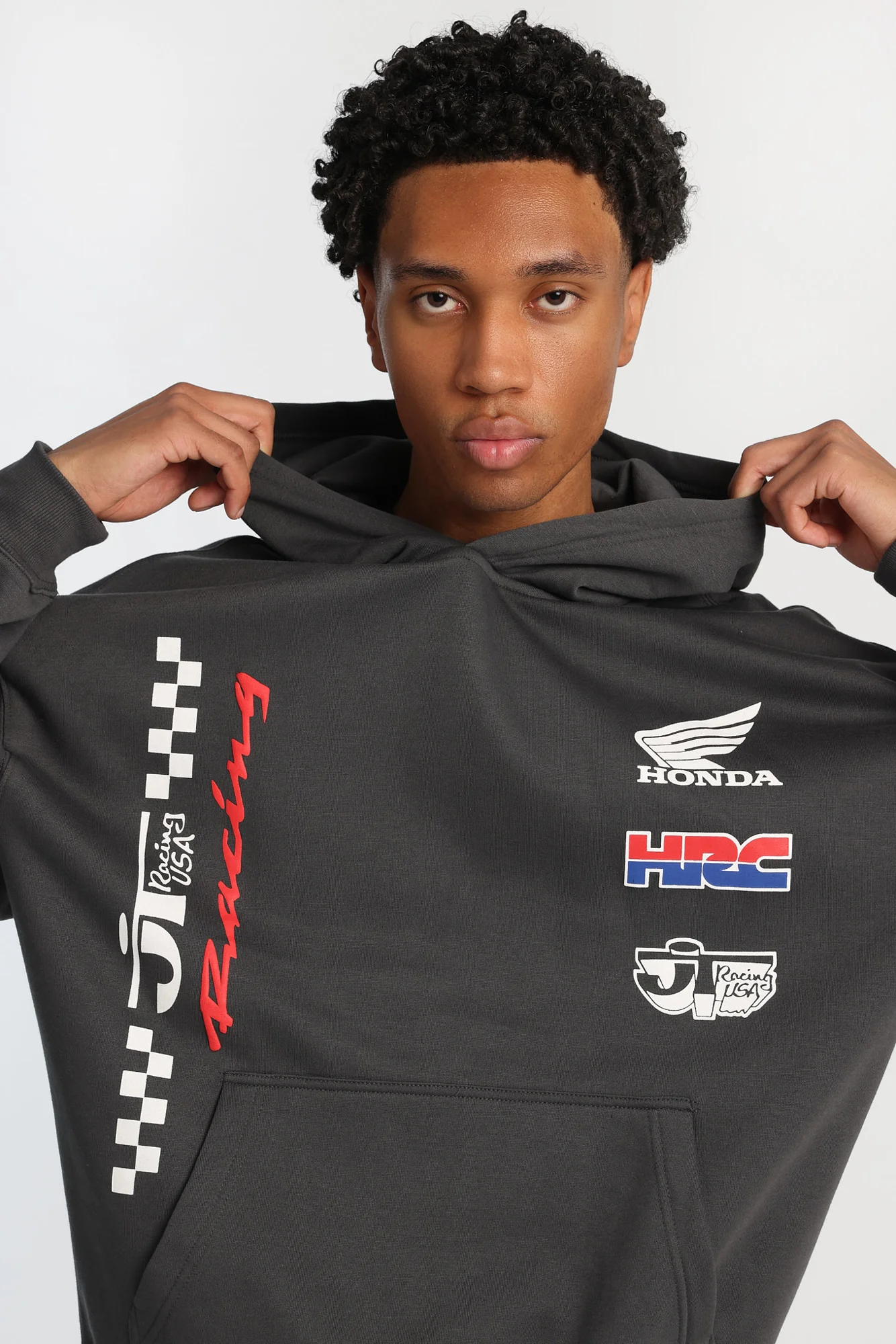 Haut à capuchon imprimé Honda Racing - Image 2