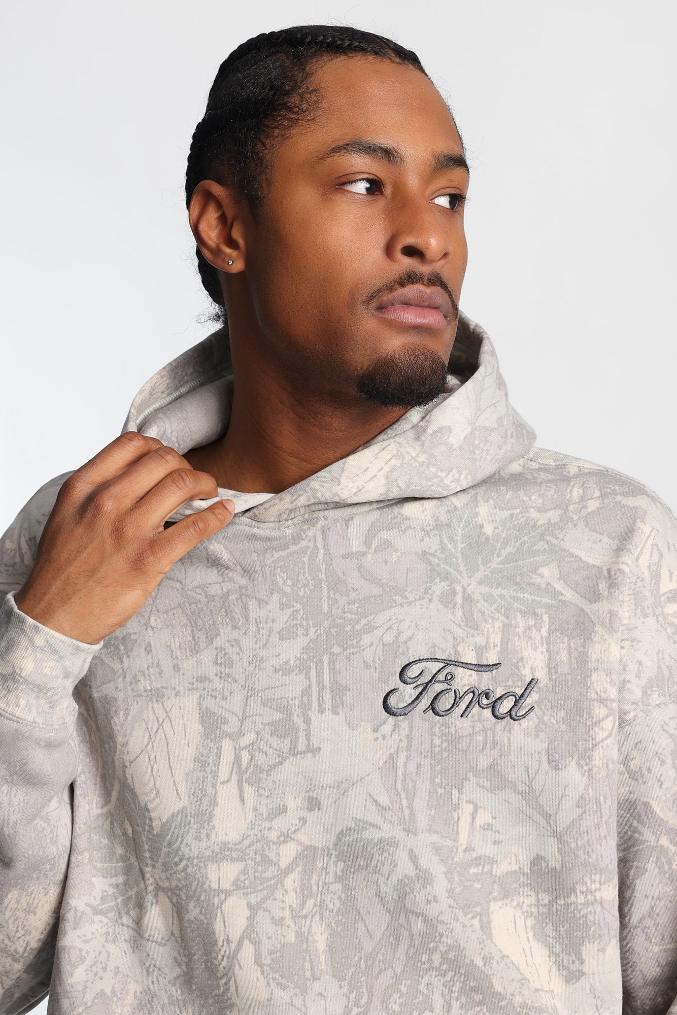 Ford F150 Tree Camouflage Embroidered Hoodie - Image 2