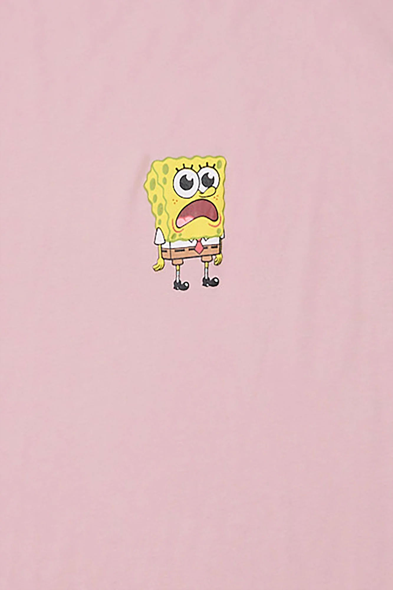 Mens SpongeBob Surprised Puff Graphic Tee - Image 2