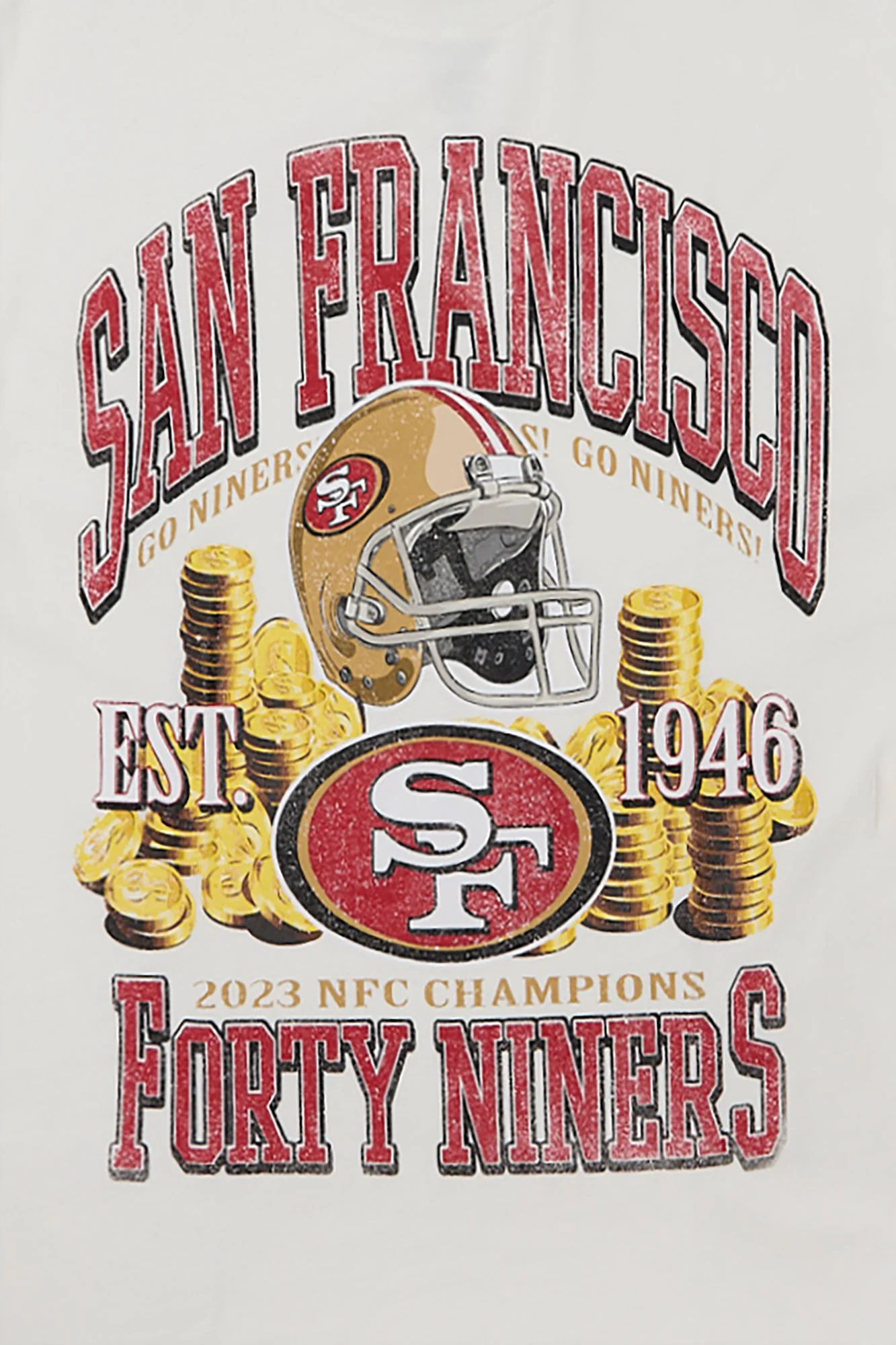 T-shirt surdimensionné imprimé San Franciso Forty Niners homme - Image 2