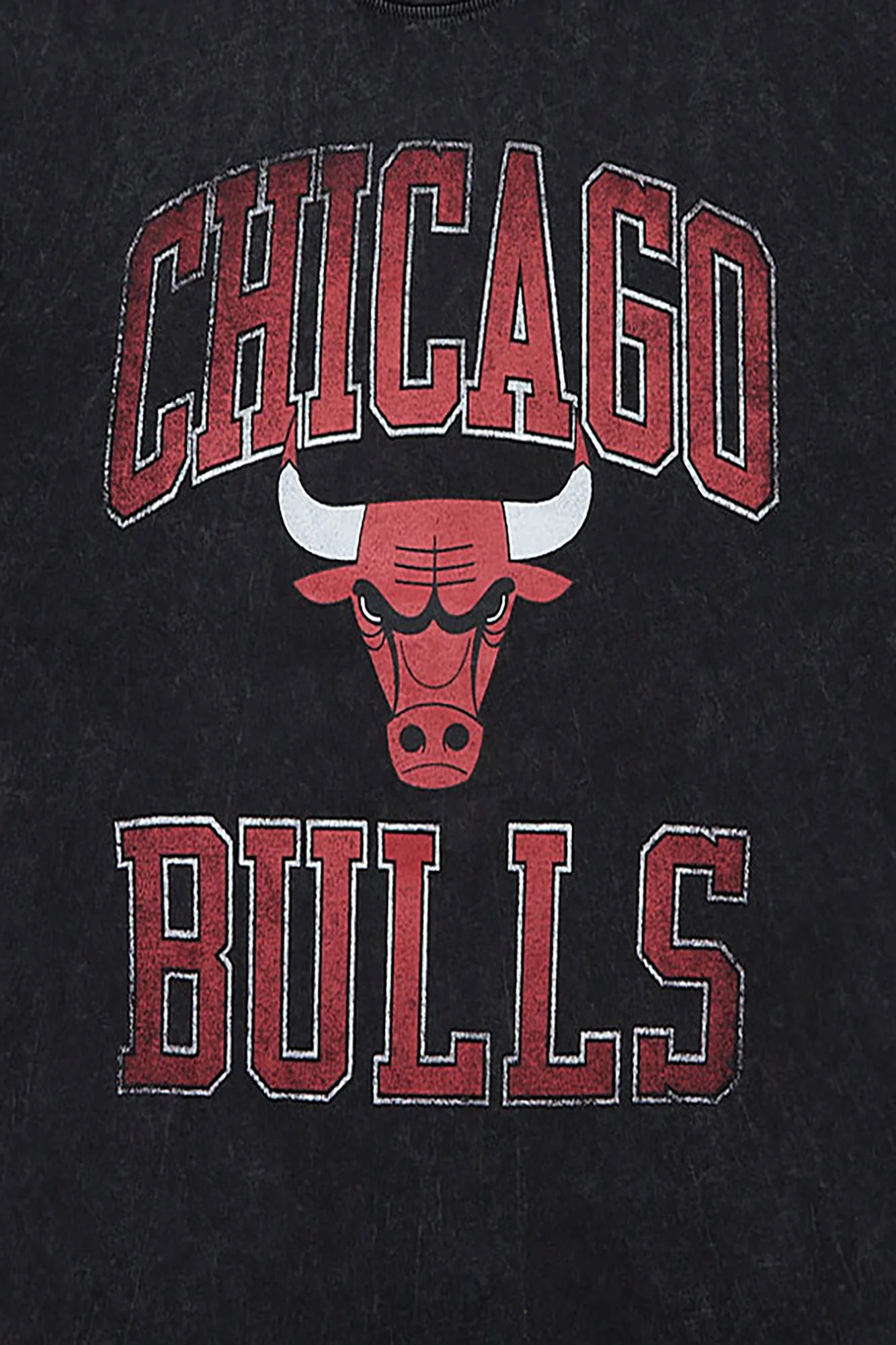 T-shirt surdimensionné délavé Chicago Bulls homme - Image 2