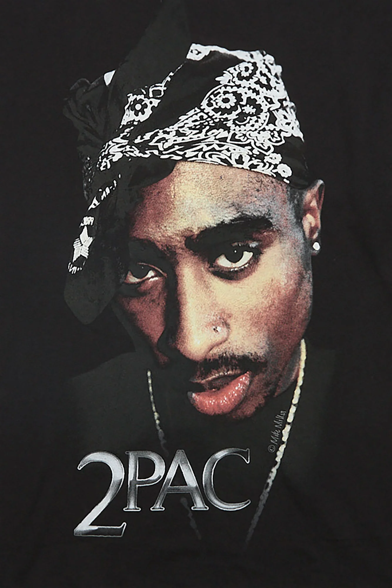 T-shirt surdimensionné imprimé 2Pac - Image 2