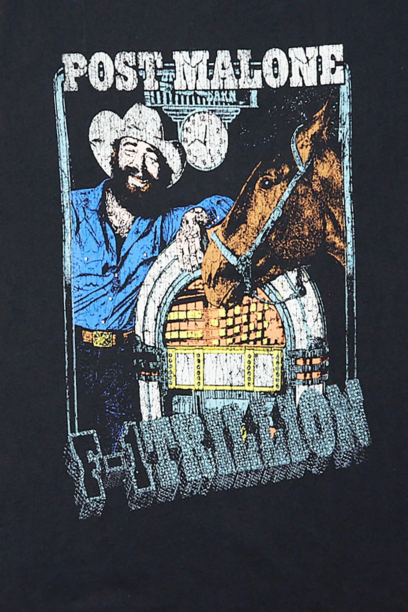 Mens Post Malone Graphic Oversized Tee - Image 2