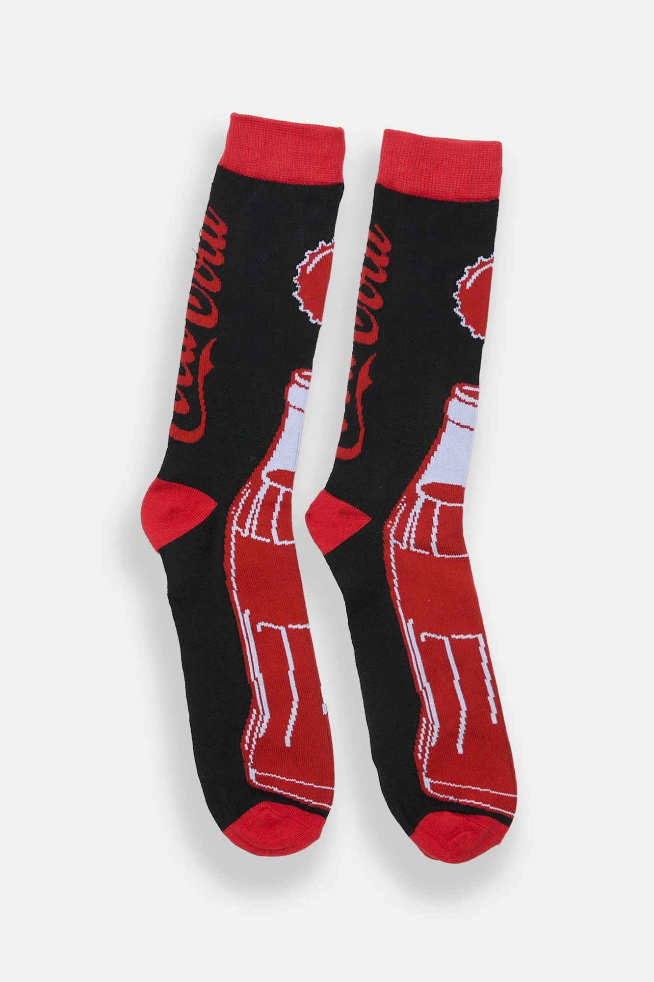 Coca-Cola Bottle Printed Jacquard Crew Socks