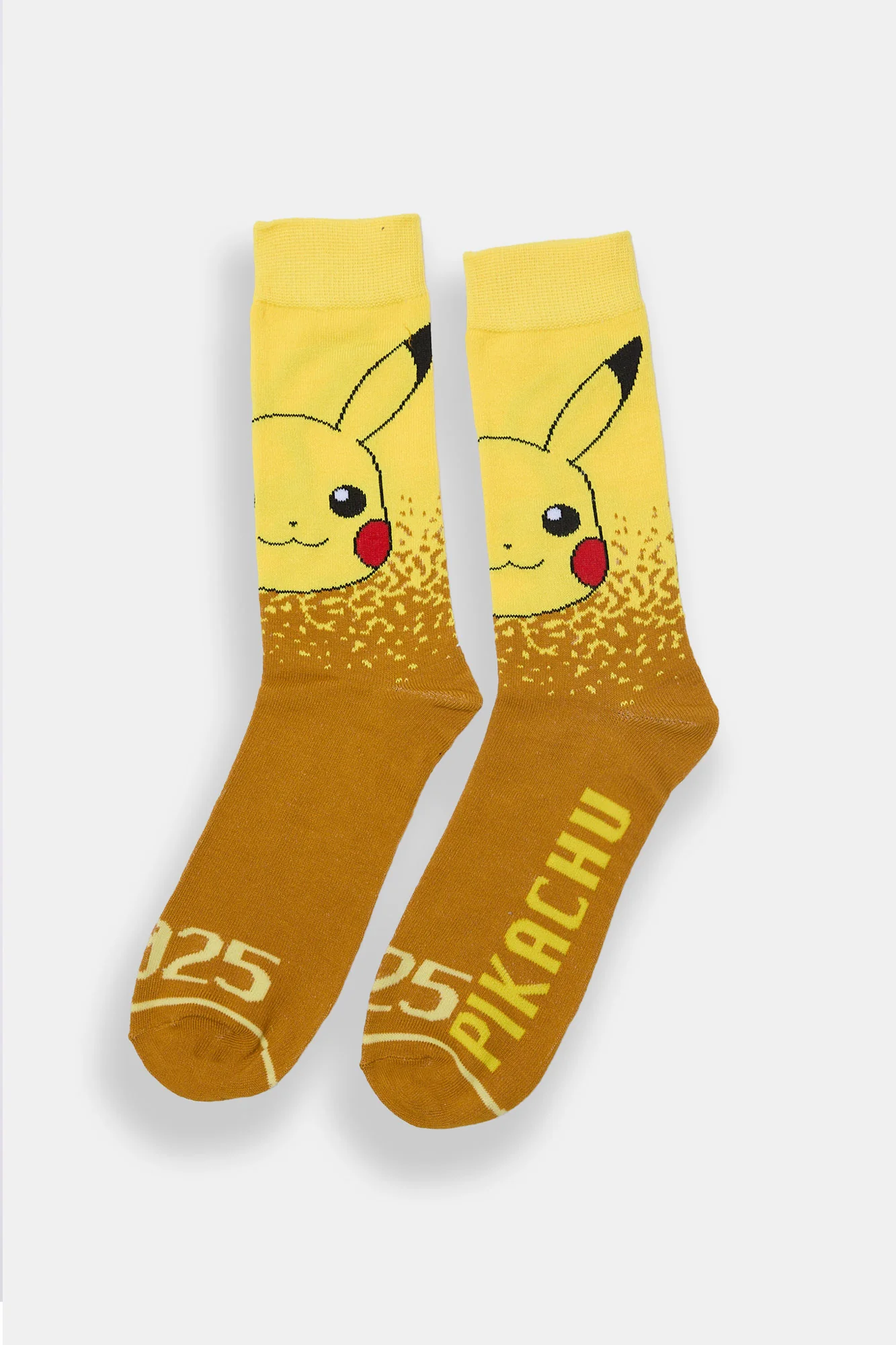 Mens Pokémon Pikachu Jacquard Crew Socks