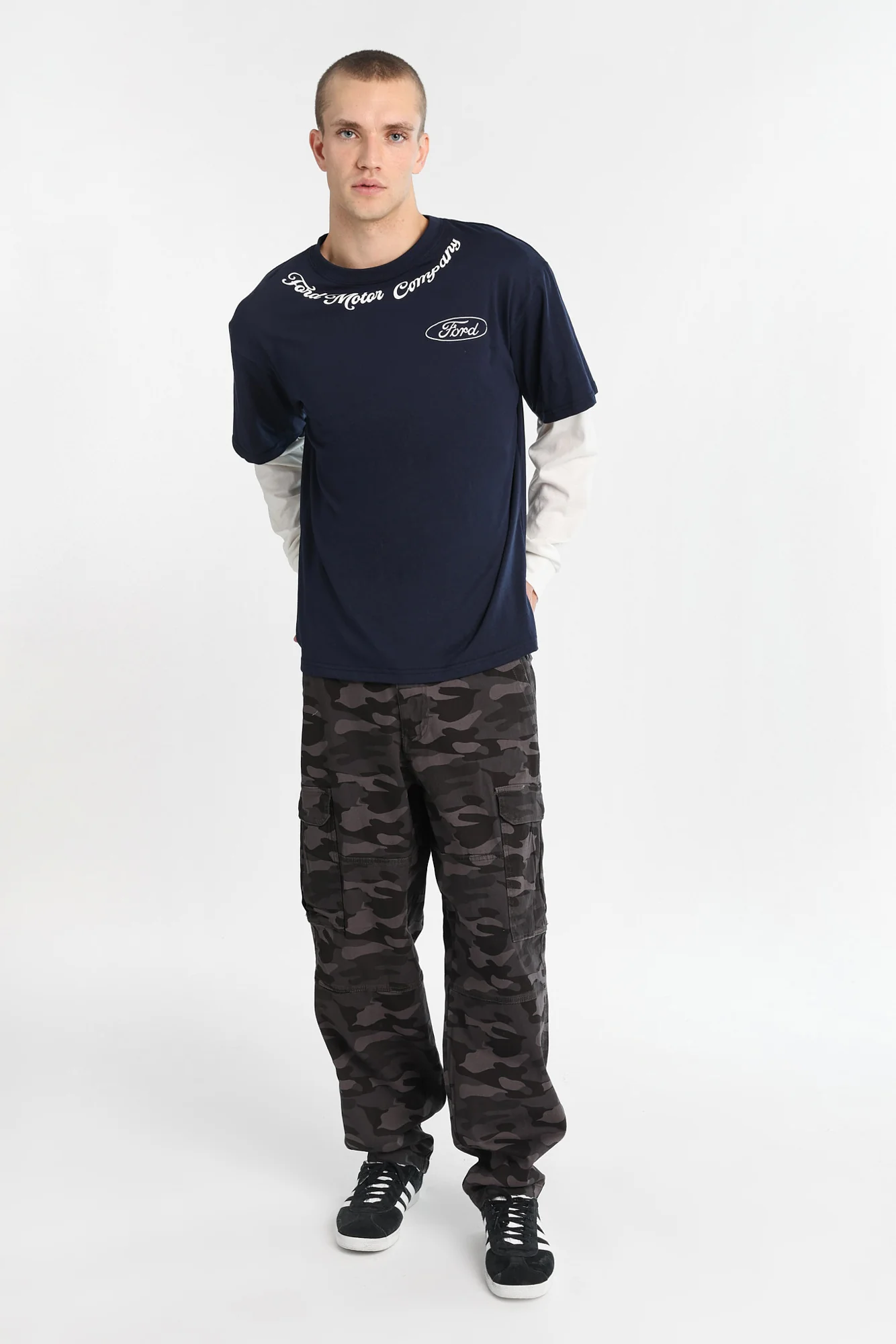 Ford Motor Company Long Sleeve 2-Fer Tee - Image 4