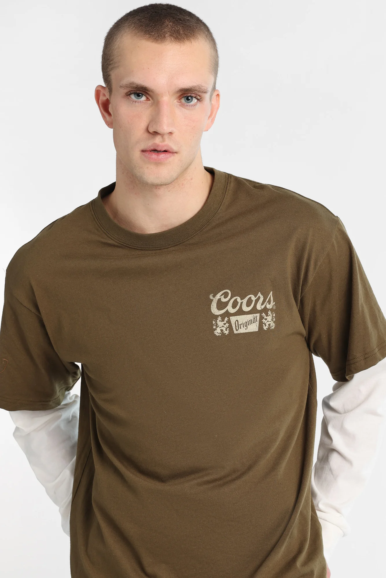 Coors Original Mountain Long Sleeve 2-Fer Tee - Image 3