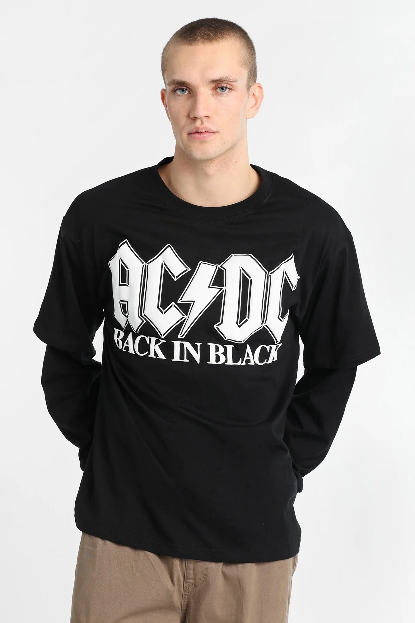 T-shirt à manches longues superposé AC/DC