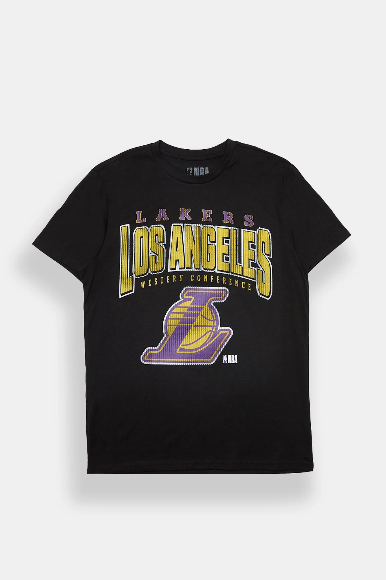 T-shirt imprimé à logo en maille Los Angeles Lakers