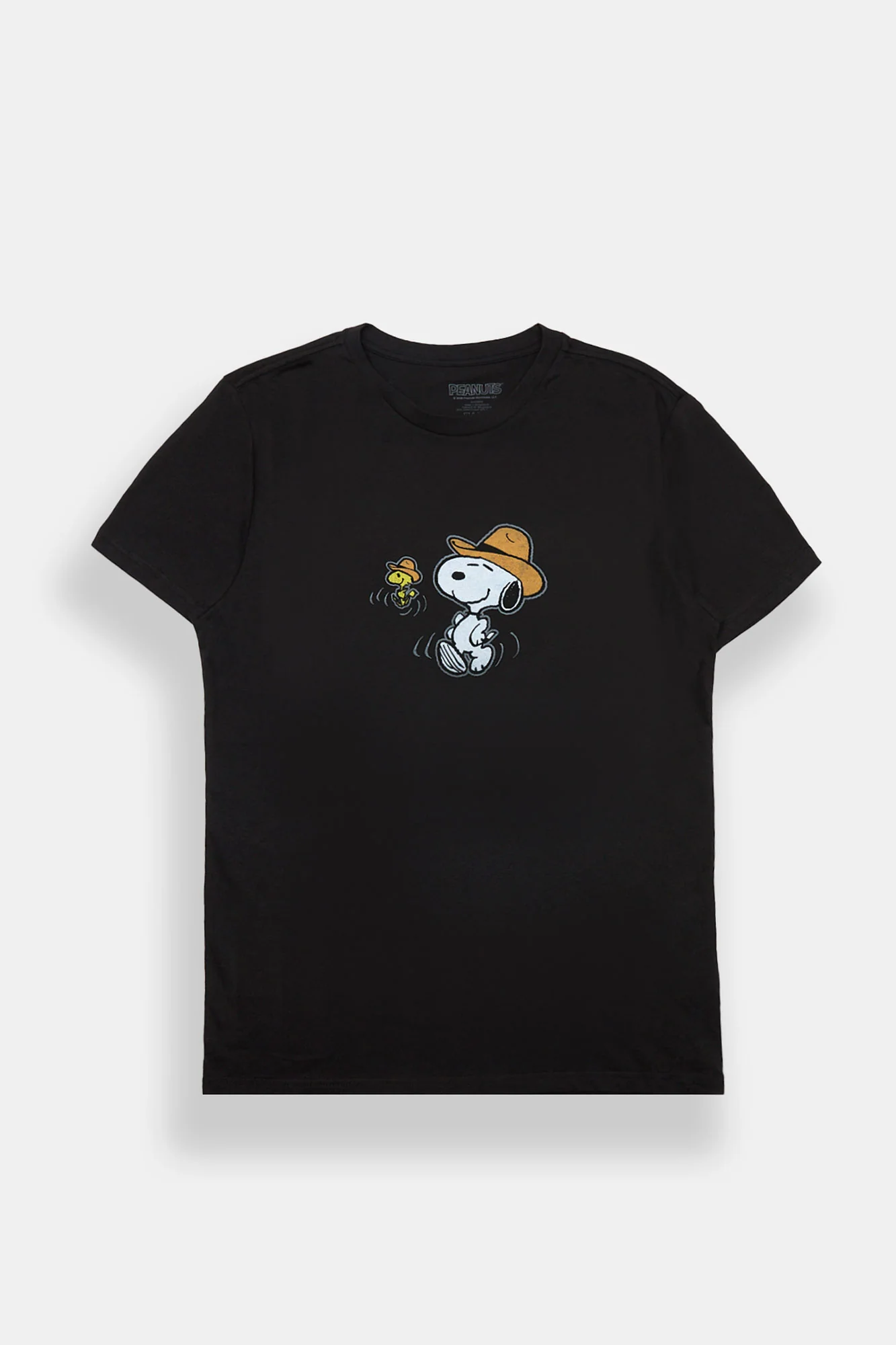 T-shirt imprimé Peanuts Snoopy et Woodstock Cowboy