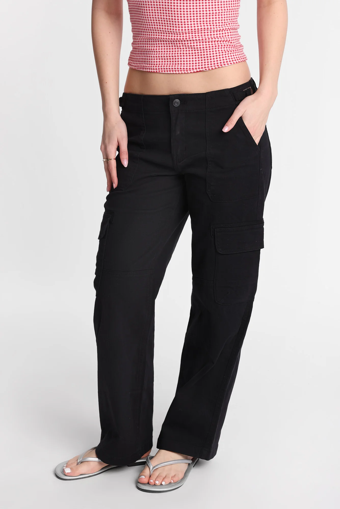 AERO Low Rise Baggy Cargo Twill Pants - Image 2