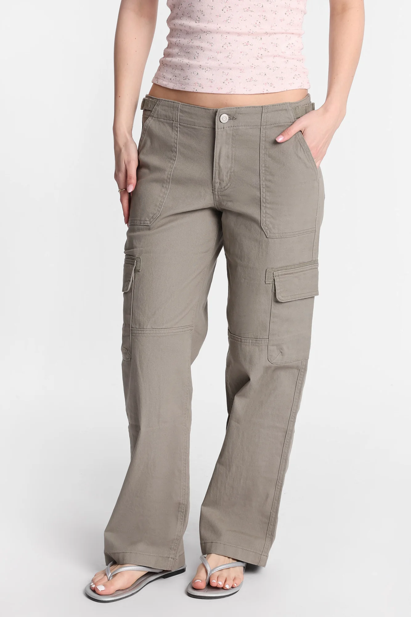 Pantalon cargo ample taille basse AERO