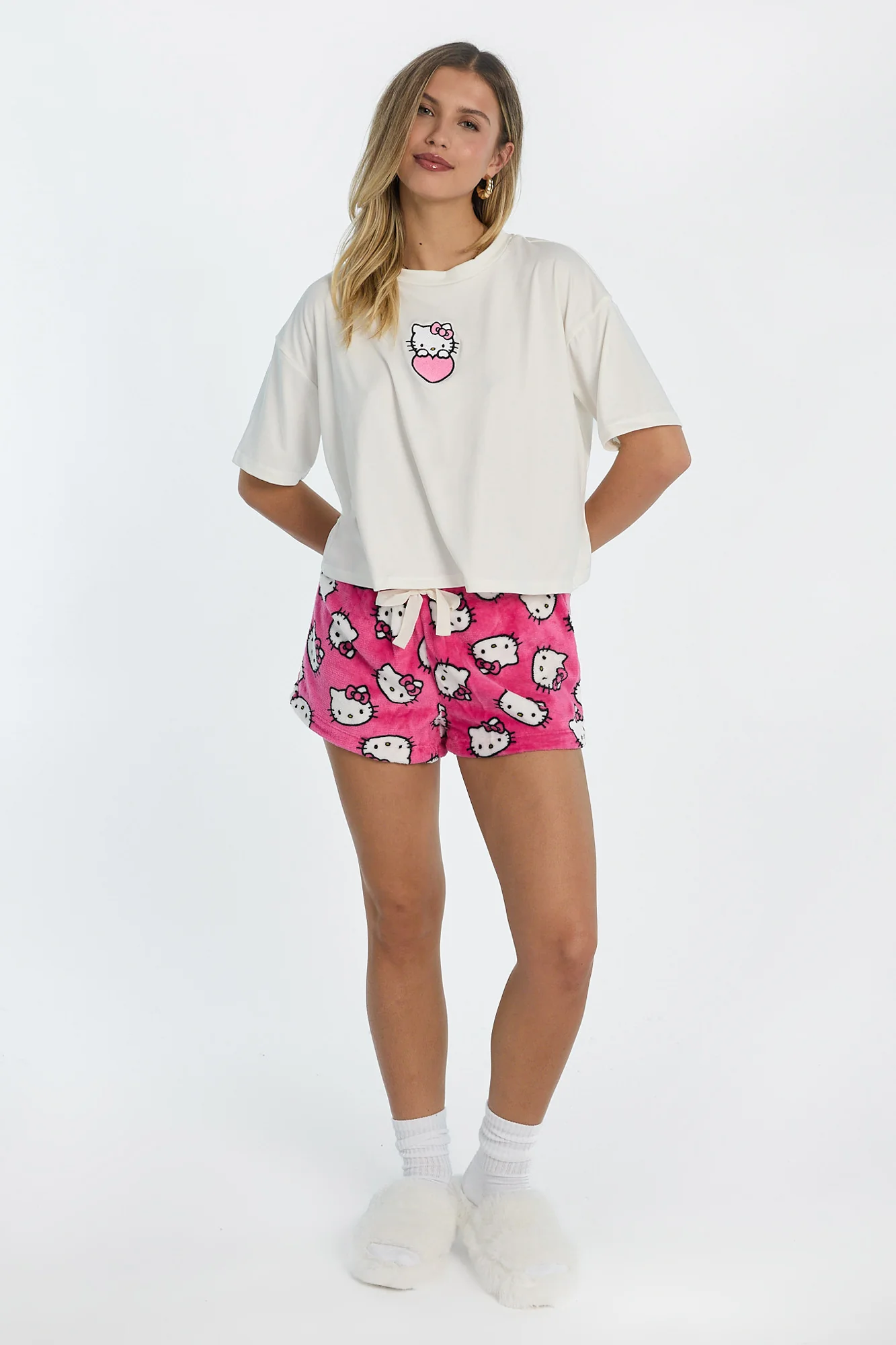 Ensemble de pyjama 2 pièces imprimé coeur Hello Kitty - Image 5