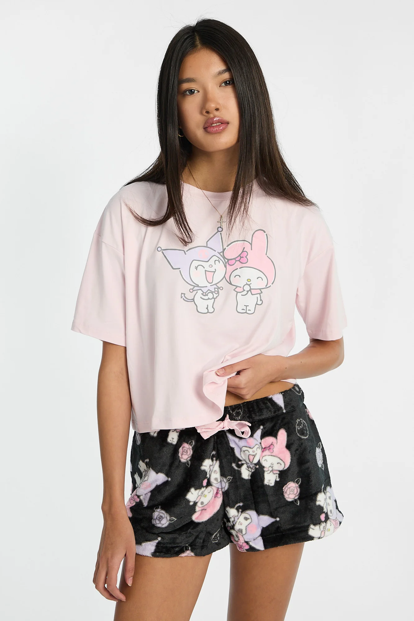 Ensemble de pyjama 2 pièces imprimé Kuromi My Melody