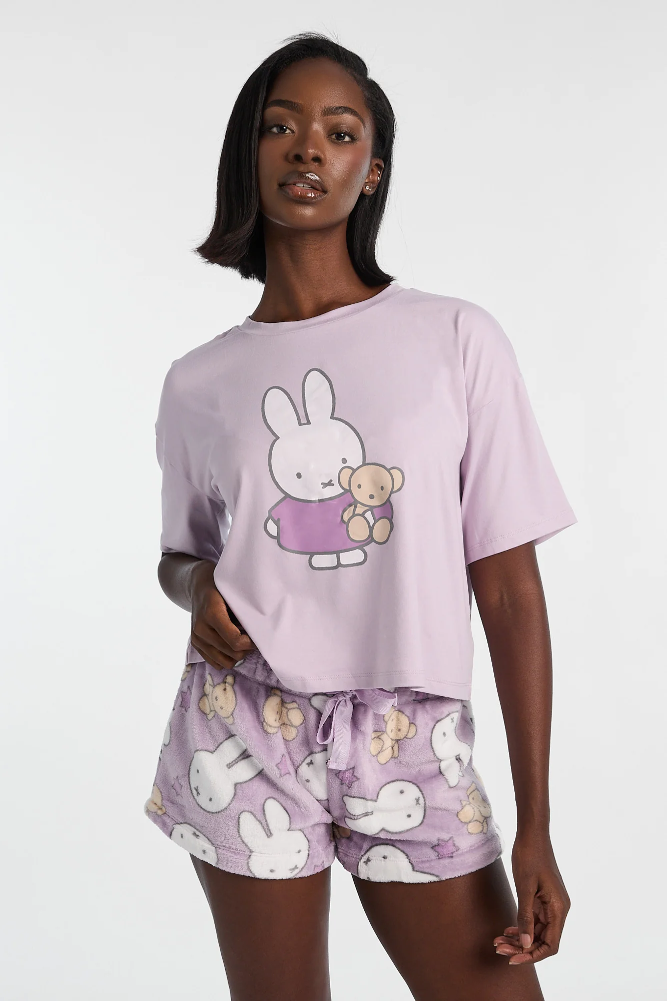 Miffy Teddy 2-Piece Pajama Tee & Shorts Set