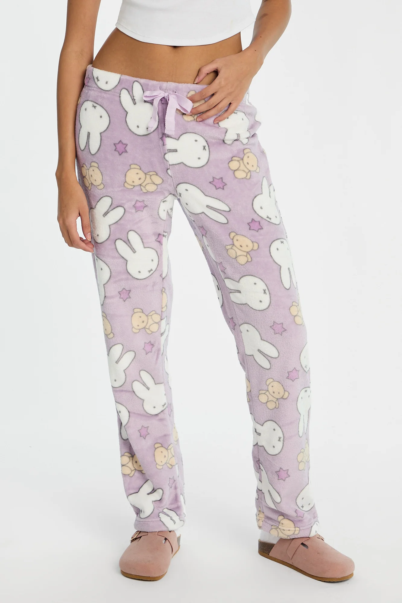 Pantalon de pyjama en peluche imprimé oursons Miffy