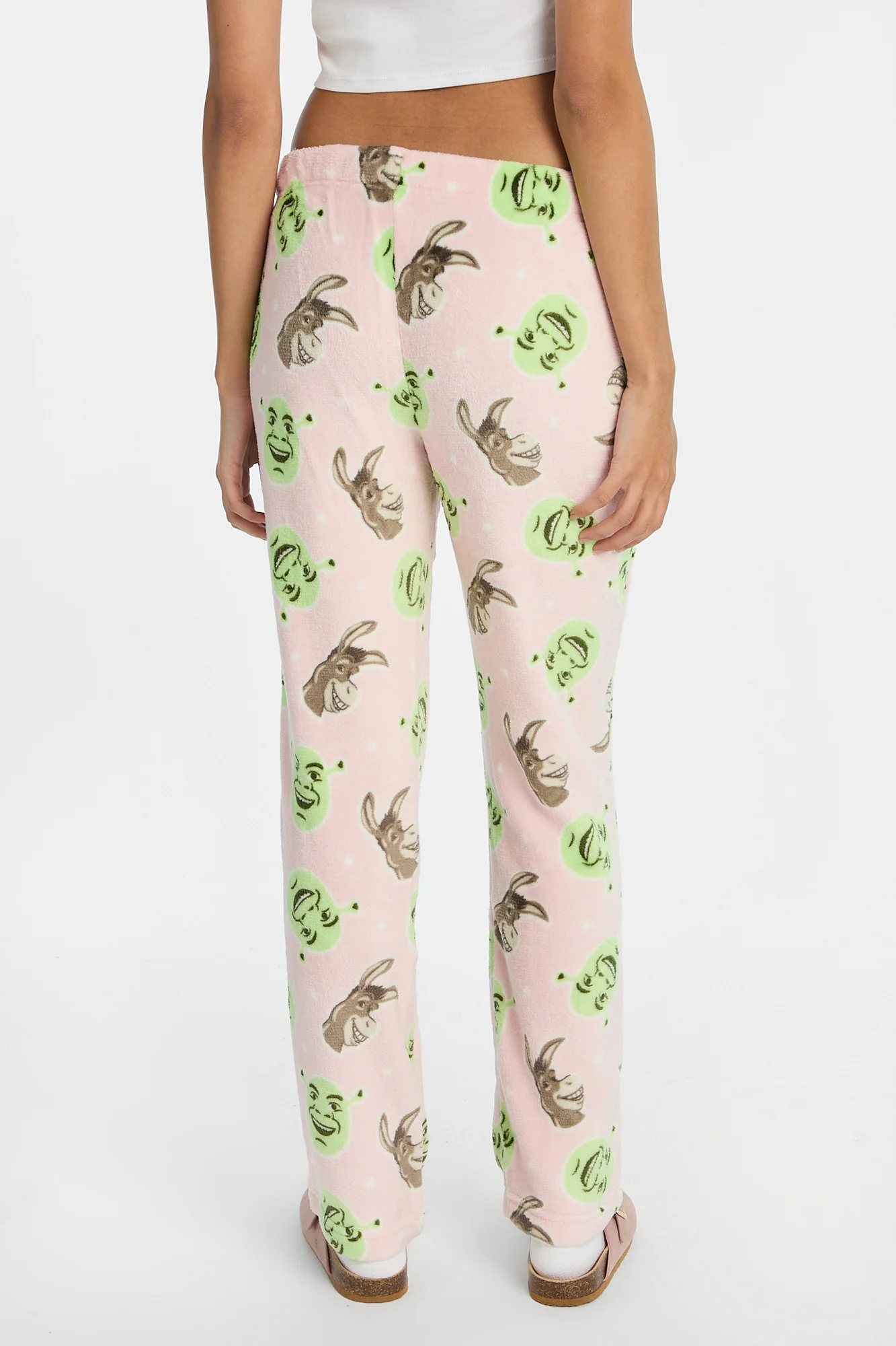 Pantalon de pyjama en peluche imprimé Shrek et Donkey - Image 3