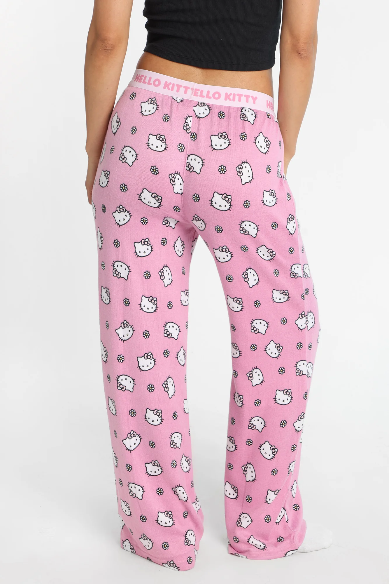 Pantalon pyjama style boxeur imprimé fleurs Hello Kitty - Image 2