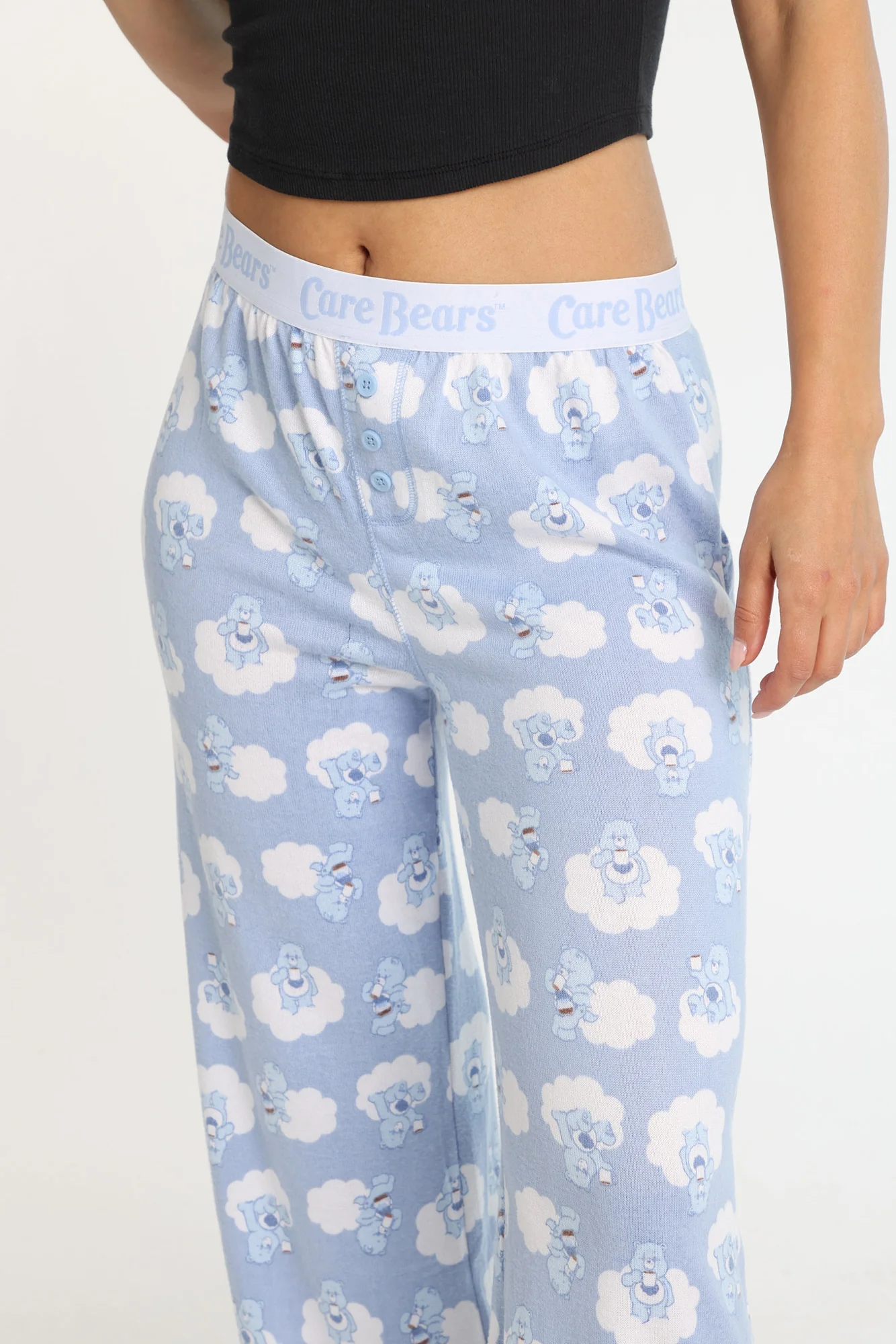 Pantalon pyjama style boxeur avec imprimé nuages Care Bears - Image 2