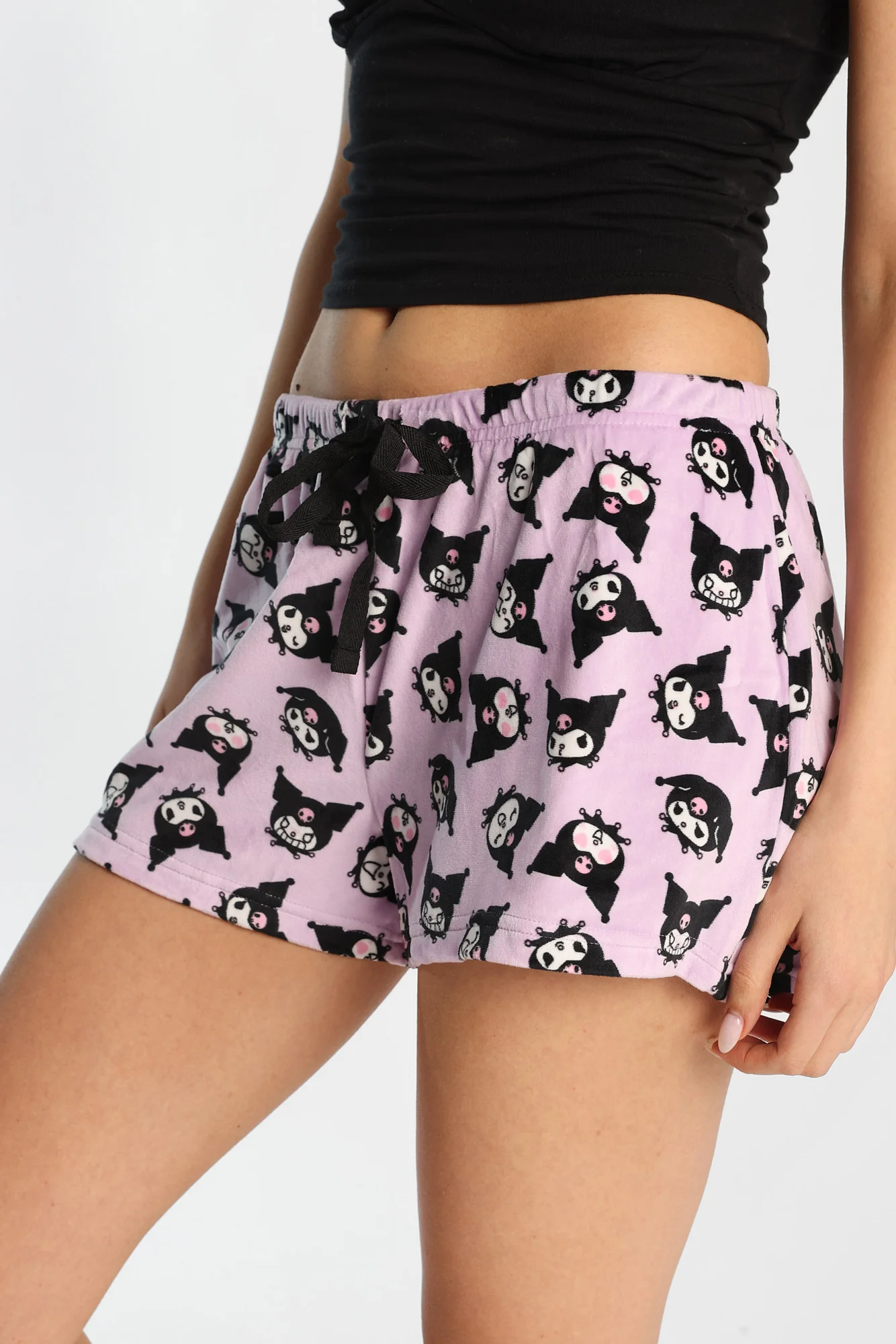 Short de pyjama en velour imprimé Kuromi - Image 2