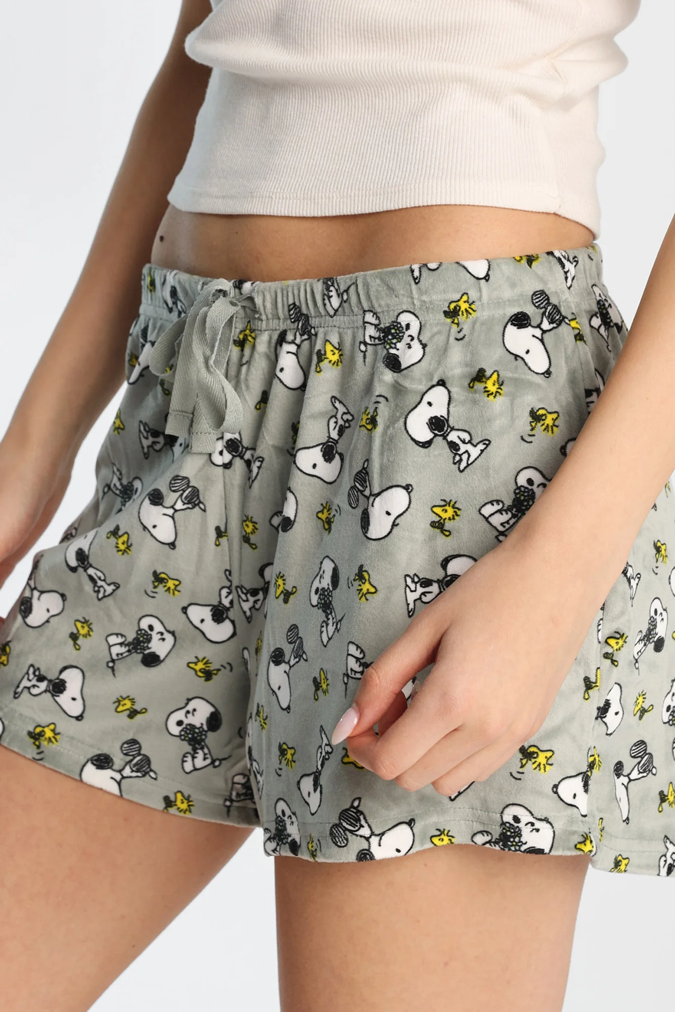 Short de pyjama en velour imprimé Peanuts - Image 2