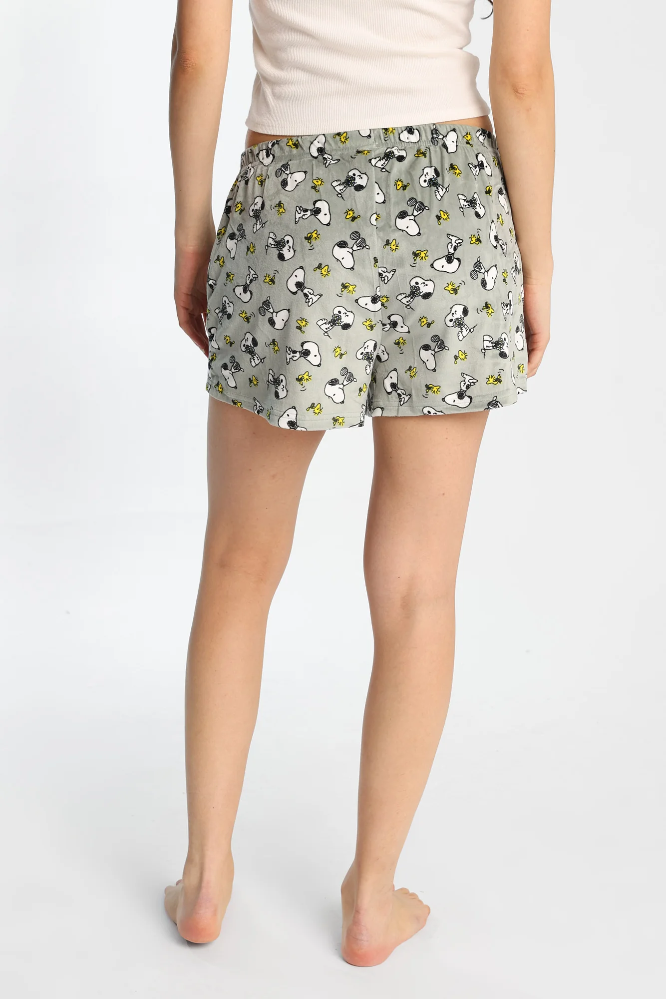 Short de pyjama en velour imprimé Peanuts - Image 3