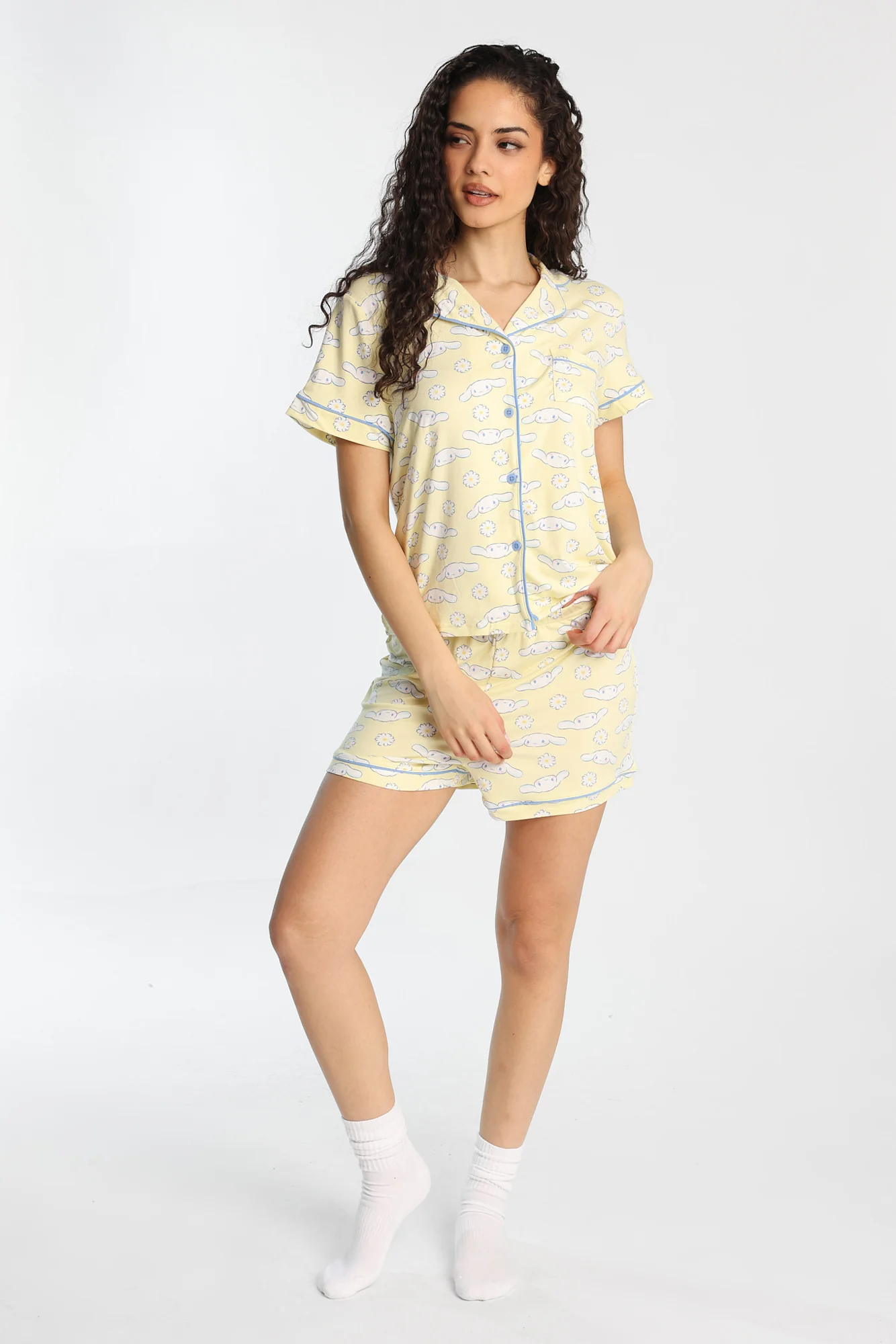 Cinnamoroll Pajama Shirt & Shorts 2-Piece Set - Image 4