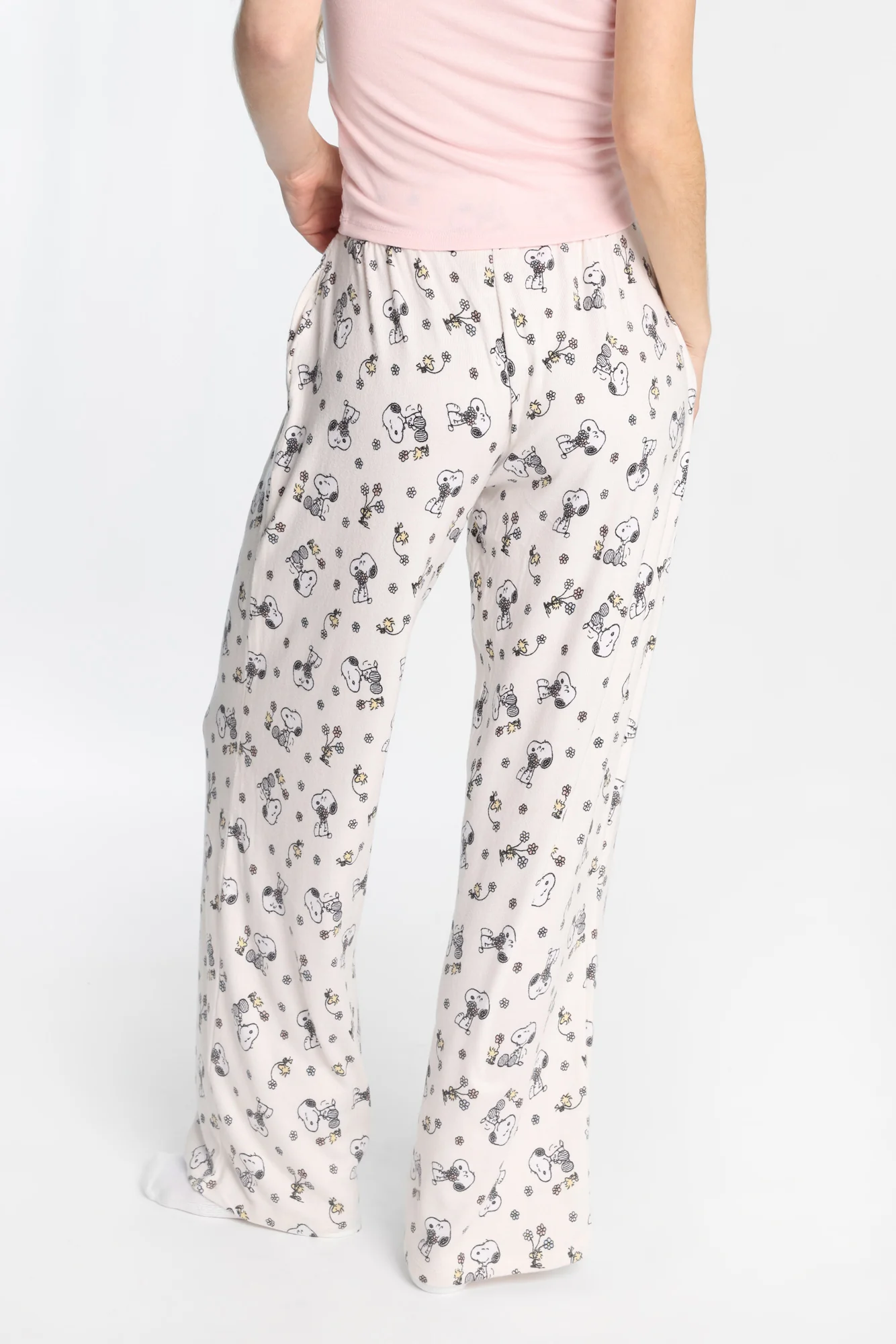 Pantalon pyjama à jambes larges super doux imprimé fleur Peanuts - Image 3