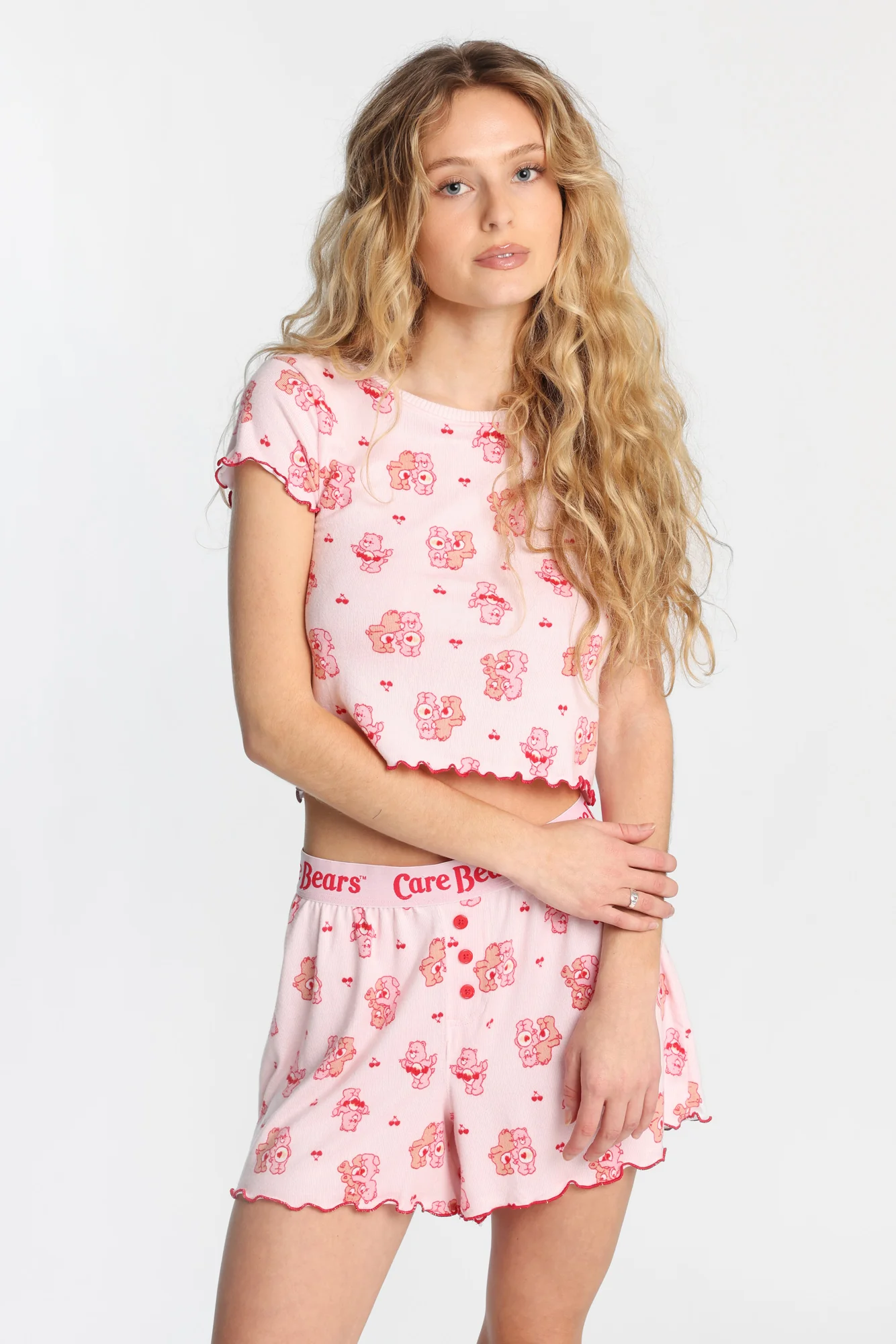 Care Bears Heart Super Soft Pajama Tee And Boxer Shorts 2-Piece Set