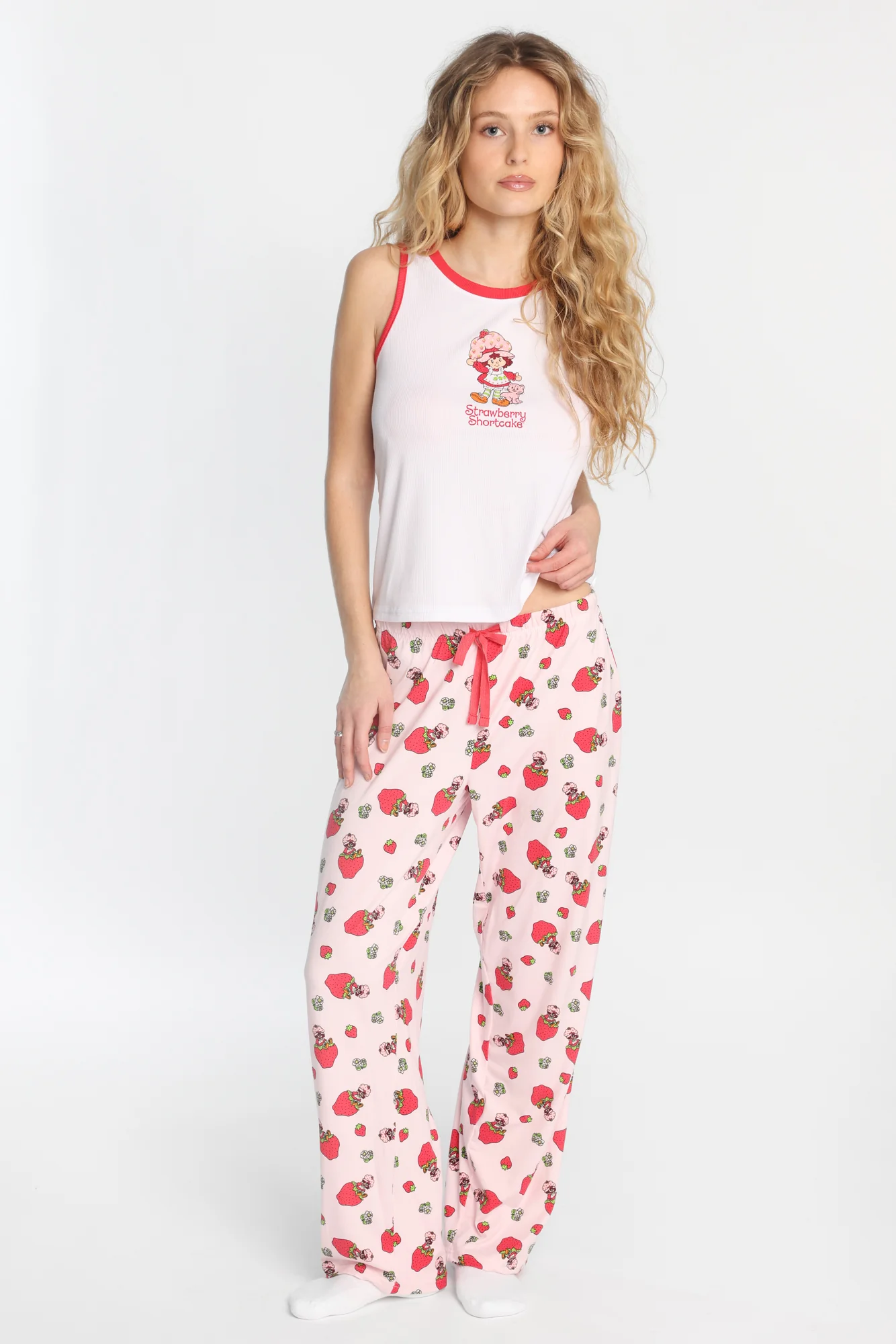 Strawberry Shortcake Pajama Tank Top And Pants 2-Piece Set