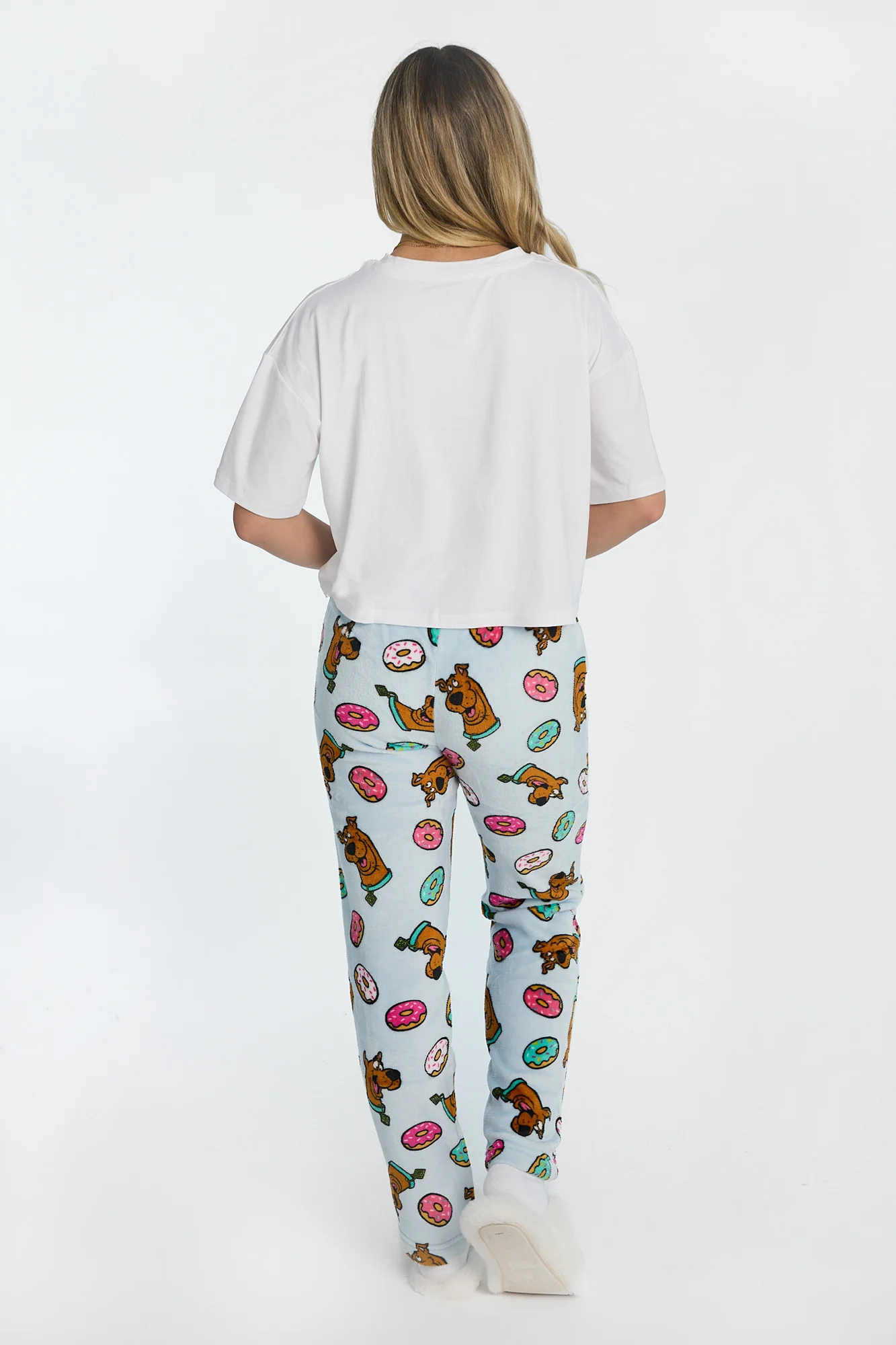 Pantalon de pyjama en peluche imprimé beignets Scooby-Doo - Image 2