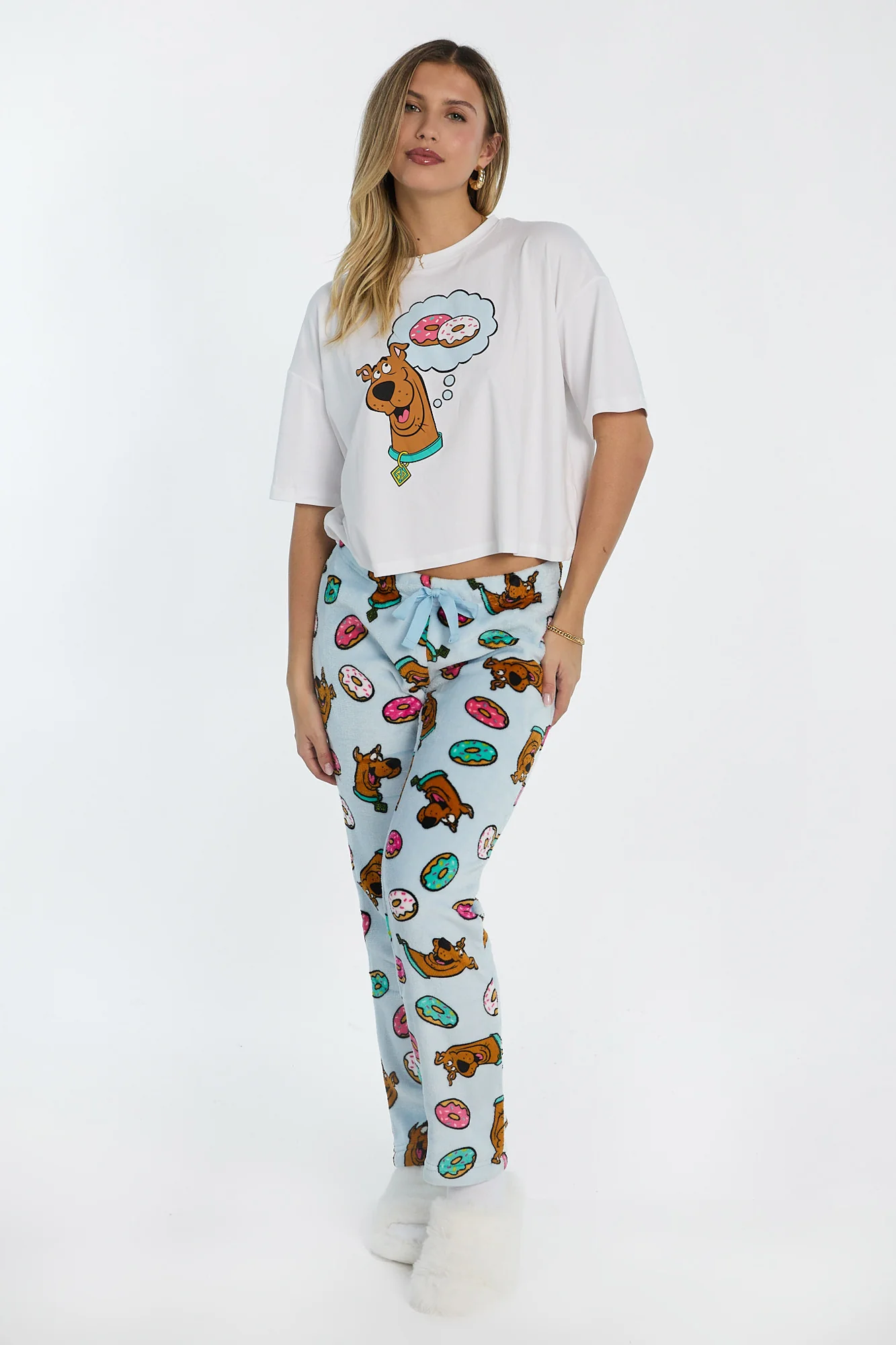 Scooby-Doo Donuts Plush Pajama Pant - Image 3