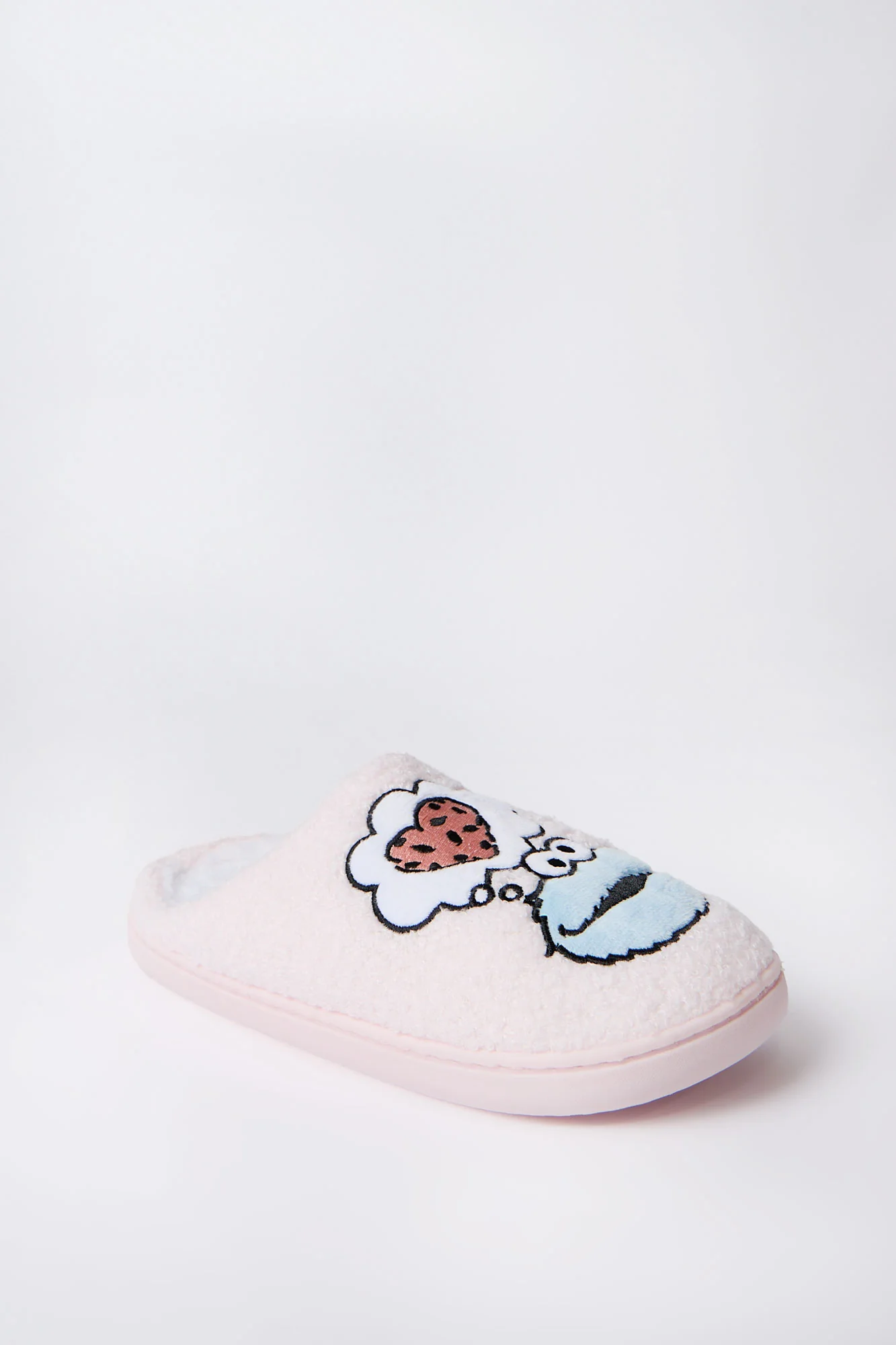 Pantoufles peluche Cookie Monster coeur - Image 2