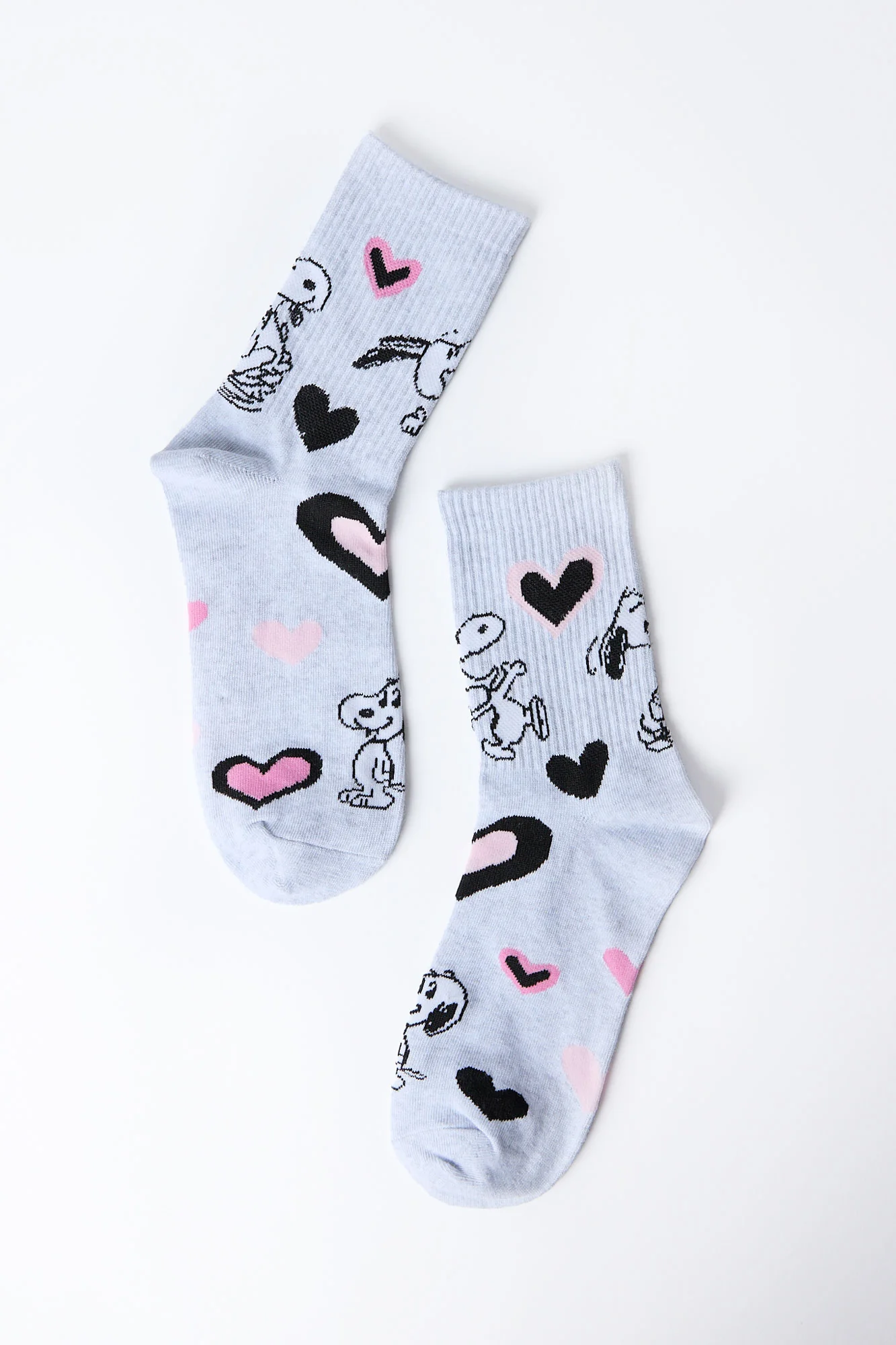 Chaussettes imprimées Peanuts Snoopy à coeurs
