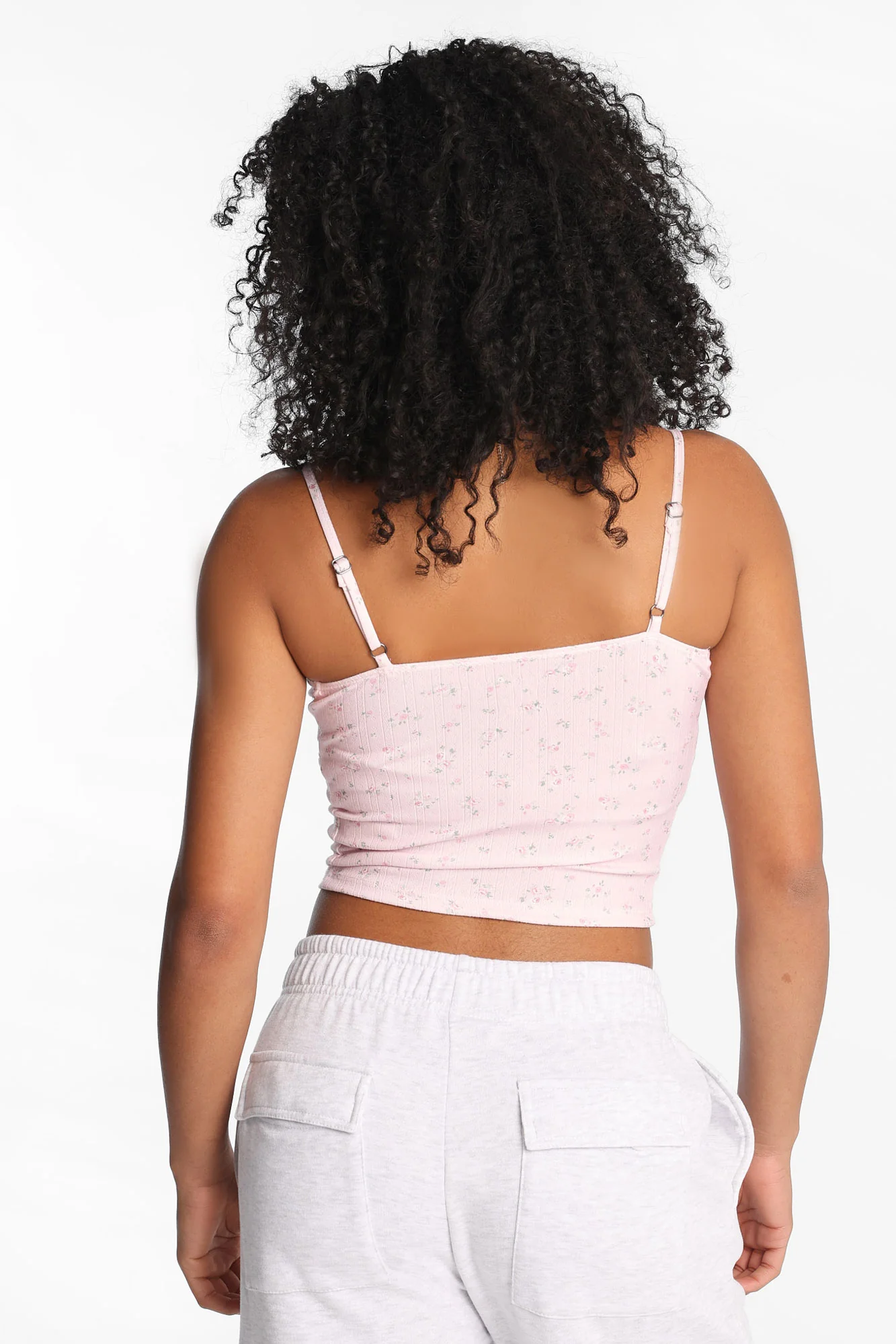 AERO Pointelle Knit Cropped Cami - Image 20