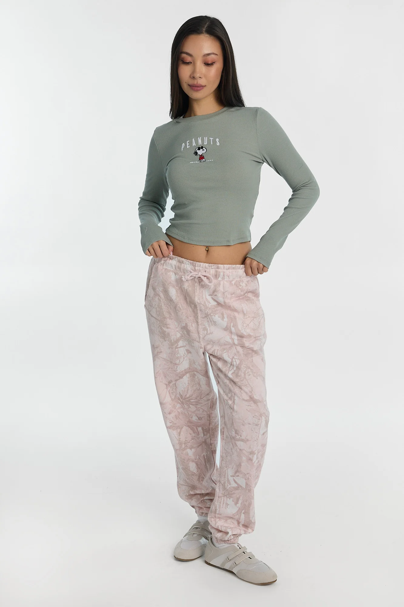 Peanuts Snoopy Embroidered Long Sleeve Baby Tee - Image 4