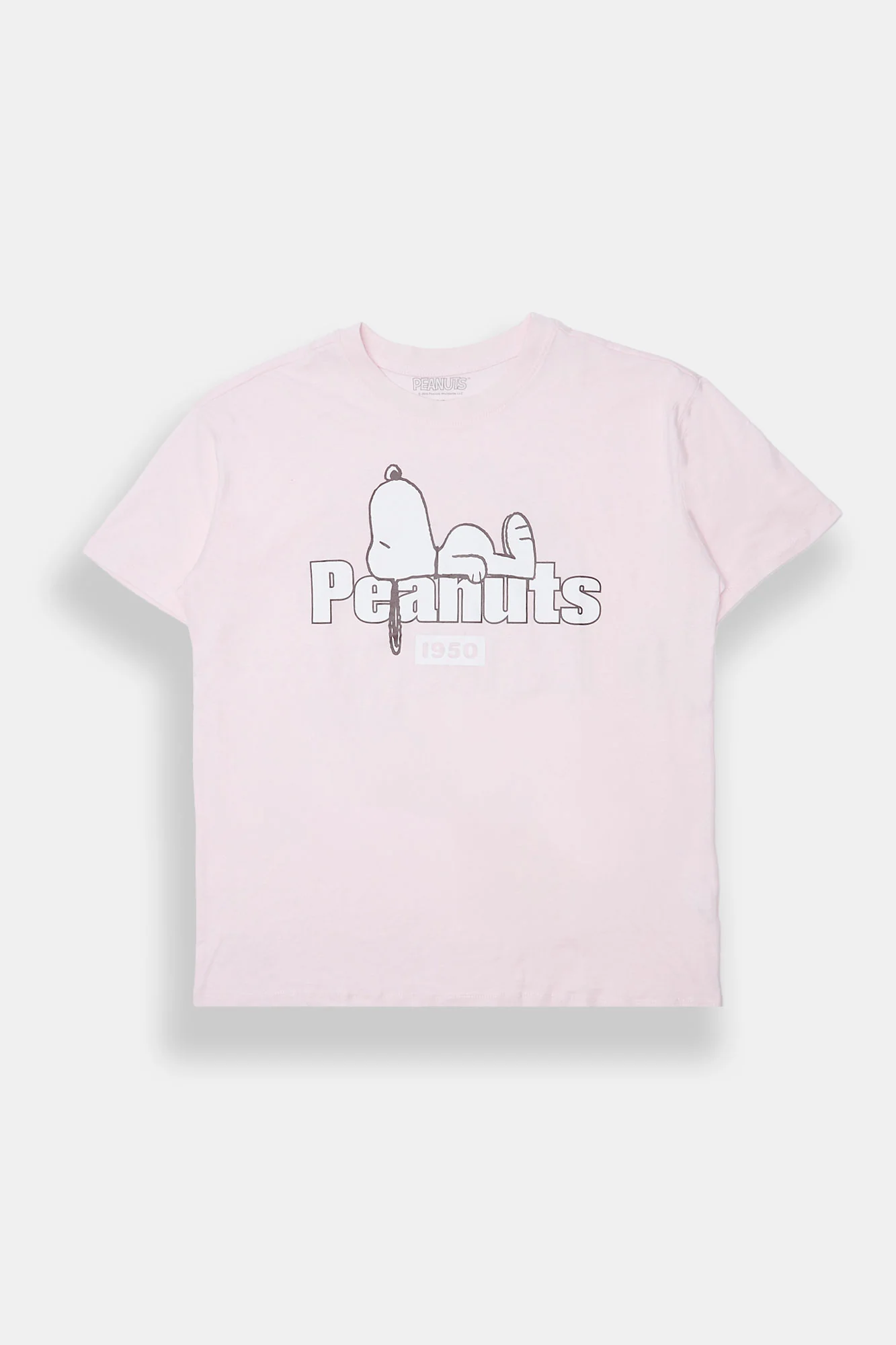 T-shirt coupe boyfriend imprimé Peanuts Snoopy Snacks & Naps - Image 2