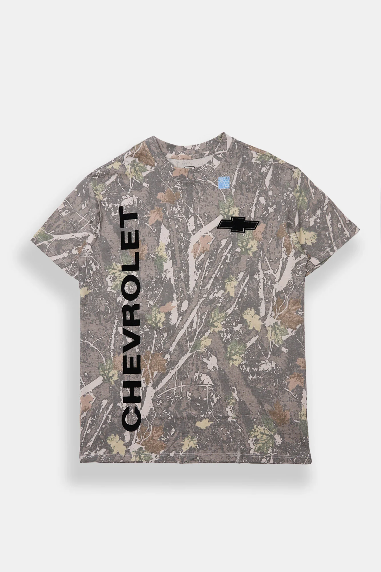 T-shirt boyfriend imprimé camouflage arbre Chevrolet