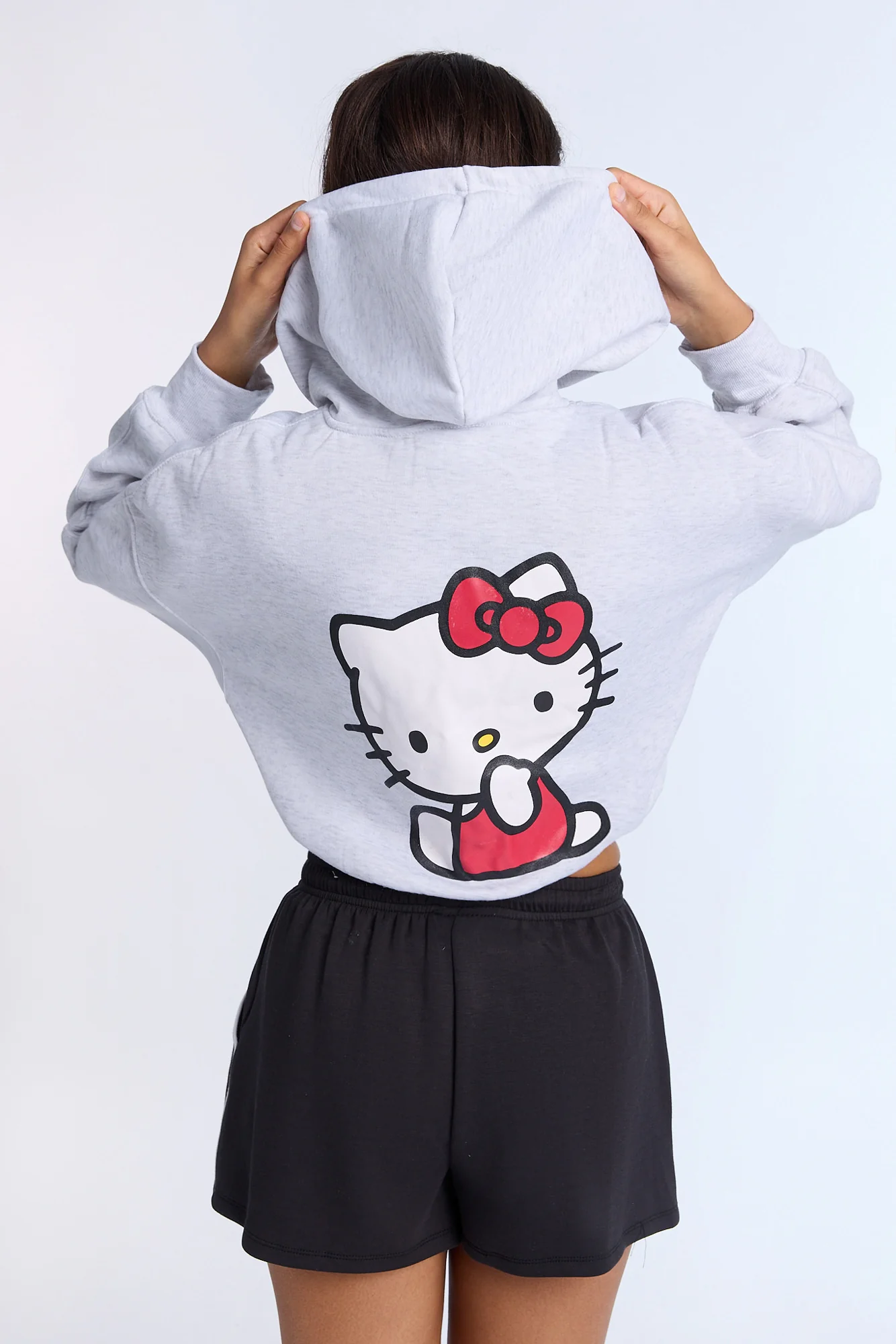 Haut à capuchon courte imprimé Hello Kitty - Image 3