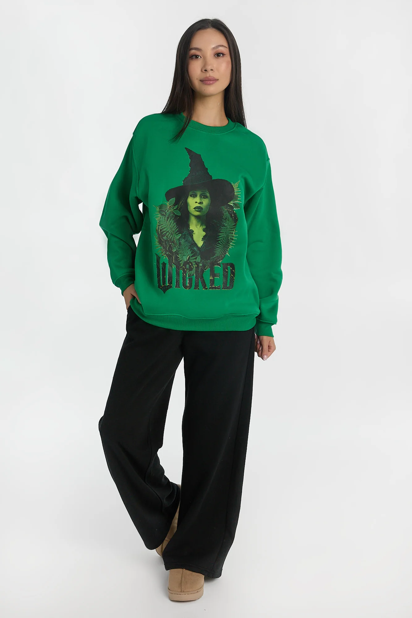 Sweatshirt à col ras du cou imprimé Elphaba Wicked - Image 4