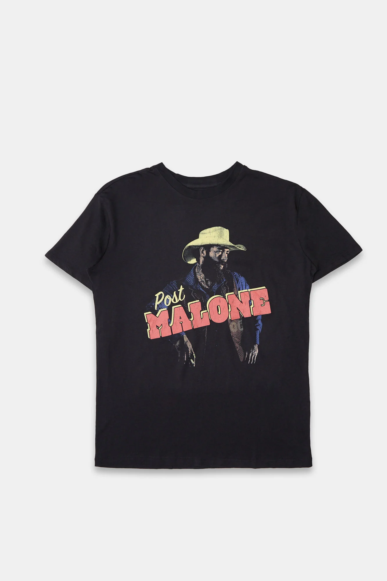 T-shirt coupe boyfriend imprimé Post Malone femme
