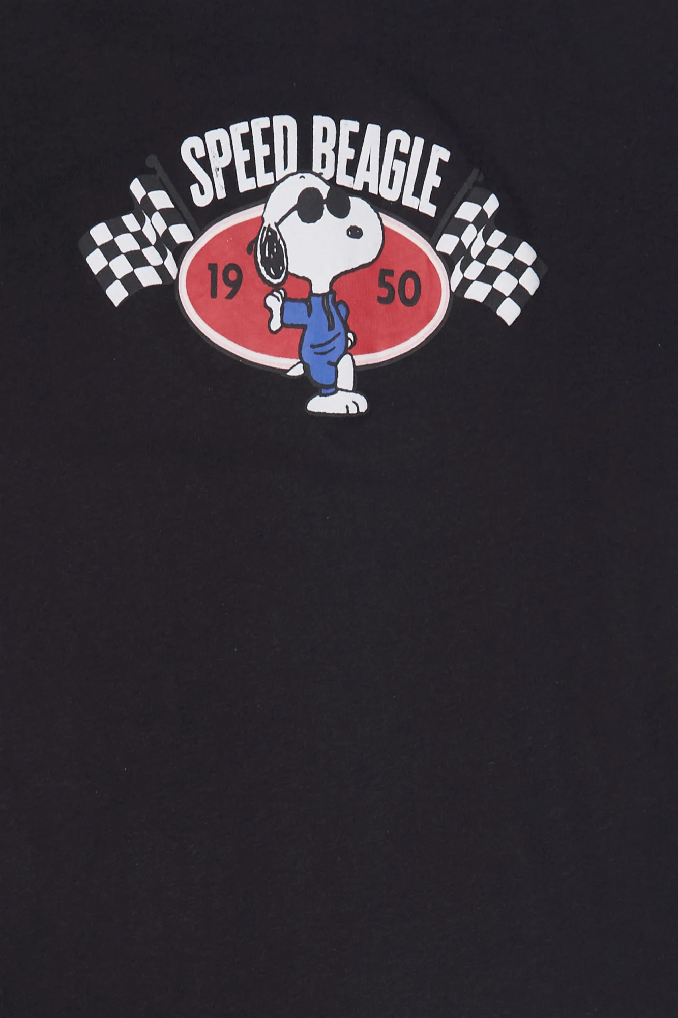 T-shirt coupe boyfriend imprimé Snoopy Speed Beagle - Image 2